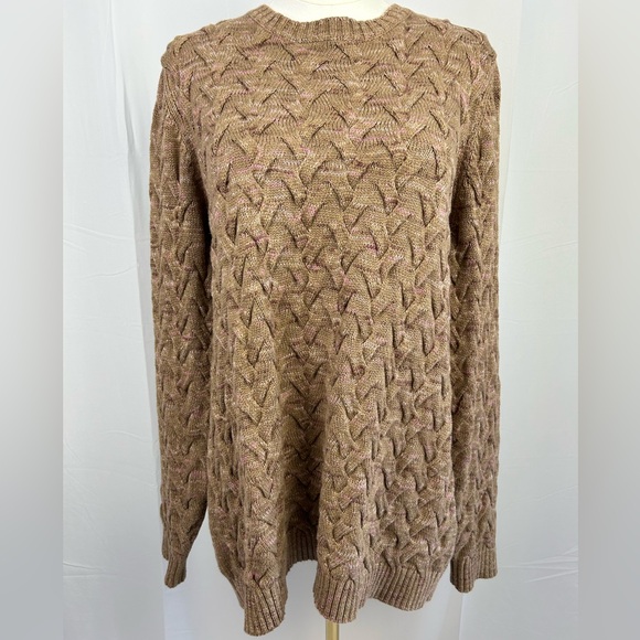 Lands’ End Drifter 100% Cotton Knit Sweater XL - Picture 2 of 8